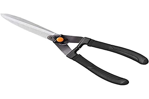 Fiskars Heckenschere, Mit rutschhemmenden SoftGrip-Griffen, Hochwertige Stahl-Klingen, Länge: 55 cm, Mattschwarz, HS10, 1027529 von Fiskars