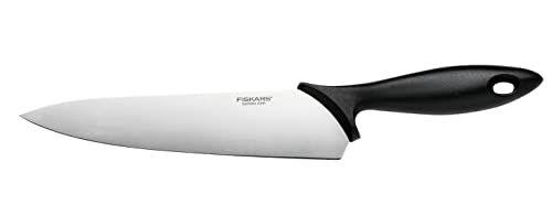 Fiskars Kochmesser, Essential, Klingenlänge: 21 cm, Edelstahl / PP-Kunststoff, Schwarz, 1065565 von Fiskars