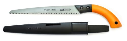 Fiskars Handsäge für frisches Holz bis Ø 15 cm, Mit feststehendem Blatt, Inklusive Kunststoff-Köcher, Sägeblattlänge: 33 cm, Rostfreies Stahl-Sägeblatt, Schwarz/Orange, SW84, 1001620 Fiskars Handsäge für frisches Holz bis Ø 15 cm, Mit feststehendem Blatt, Inklusive Kunststoff-Köcher, Sägeblattlänge: 33 cm, Rostfreies Stahl-Sägeblatt, Schwarz/Orange, SW84, 1001620 von Fiskars