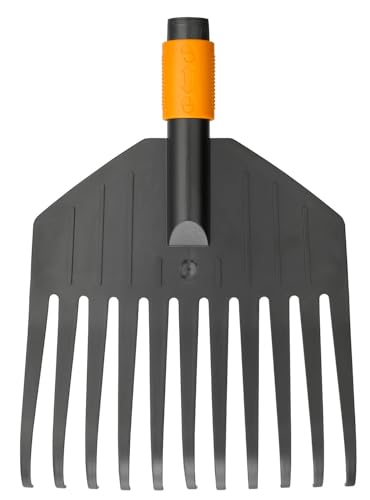 Fiskars Laubbesen, Werkzeugkopf, Klein, 11 Zinken, Breite: 21,3 cm, Kunststoff-Zinken, Schwarz/Orange, QuikFit, 1000659 Fiskars Laubbesen, Werkzeugkopf, Klein, 11 Zinken, Breite: 21,3 cm, Kunststoff-Zinken, Schwarz/Orange, QuikFit, 1000659 von Fiskars
