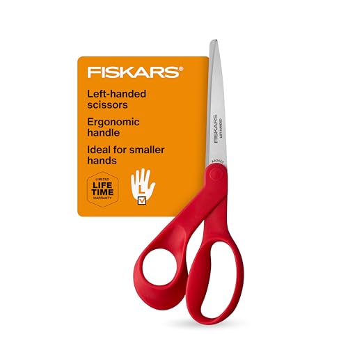 Fiskars 197070-1001 Petite Linkshänderschere 17,8 cm, rot von Fiskars