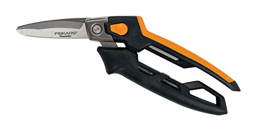 Fiskars 710300-1001 Universalschere mit Federmechanismus, Softgrip, gezahnt von Fiskars