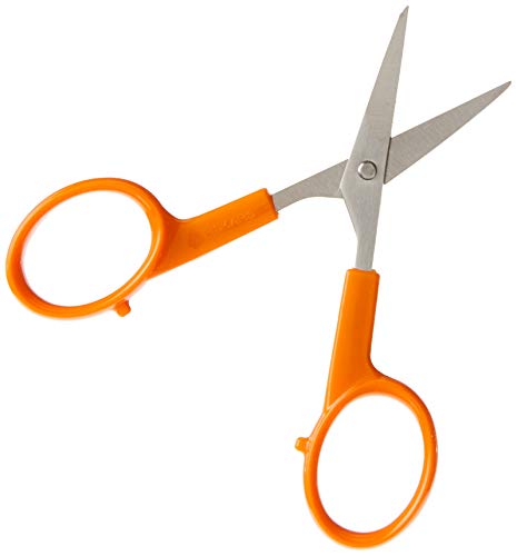 Fiskars 98087097J Gebogene Bastelschere, 10,2 cm, Stahl und Orange von Fiskars