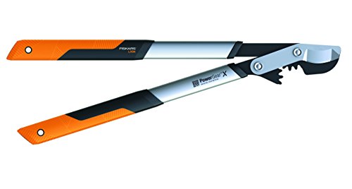 Fiskars PowerGear X Bypass-Getriebeastschere für frisches Holz, Antihaftbeschichtet, Gehärteter Präzisionsstahl, Länge: 64 cm, Schwarz/Orange, LX94-M, 1020187 von Fiskars