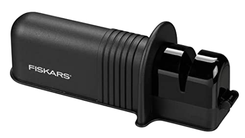 Fiskars Axt- und Messerschärfer, Keramik-Schleifkopf/Gehäuse aus glasfaserverstärktem Kunststoff, Schwarz/Orange, Solid, 1026797 Fiskars Axt- und Messerschärfer, Keramik-Schleifkopf/Gehäuse aus glasfaserverstärktem Kunststoff, Schwarz/Orange, Solid, 1026797 von Fiskars