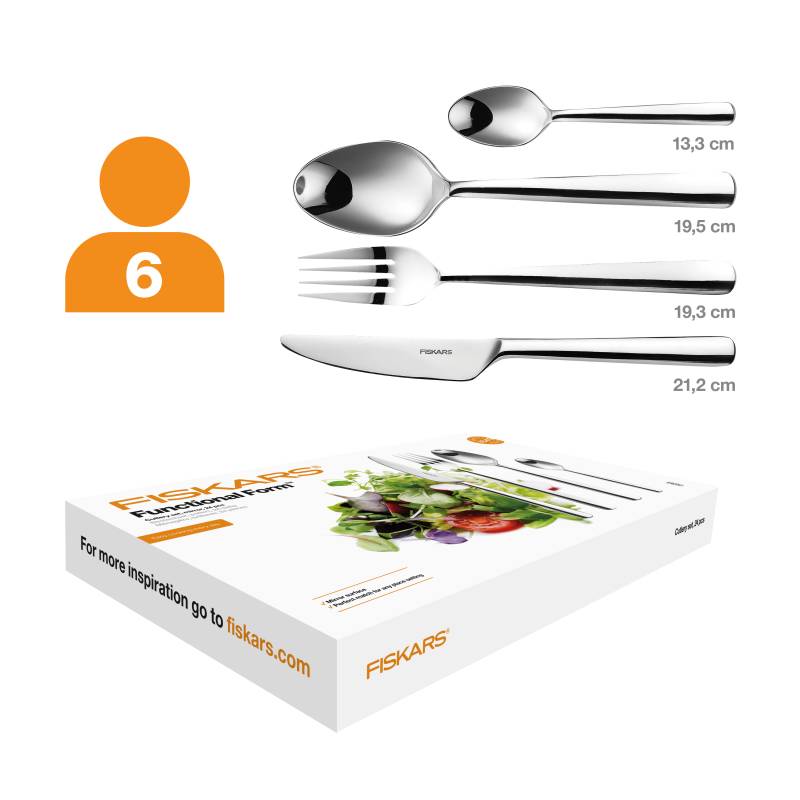 Fiskars Besteckset FUNCTIONAL FORM 24-teilig poliert von Fiskars