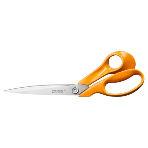 Fiskars Classic Schneiderschere, Rechtshändig, Gesamtlänge: 27,5 cm, Verbesserte Torx-Schraube und ergonomischerer Griff, Qualitätsstahl/Kunststoff, Orange, 1075056 von Fiskars