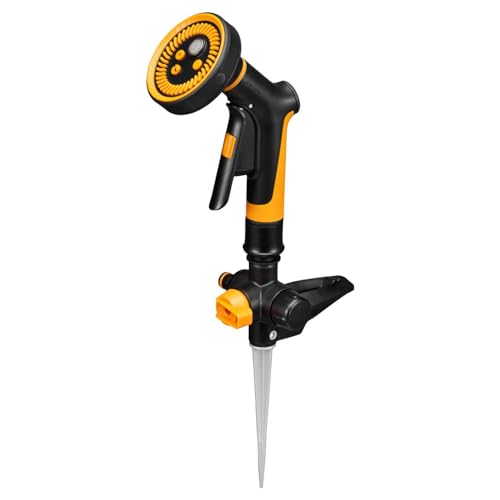 Fiskars Starter-Set Präzisionsbewässerung, Inkl. Erdspieß-Sprinklerbasis, Sprühpistole Multi und Adapter für Fiskars Gießstäbe und Sprühköpfe, Comfort, 1070830 Fiskars Starter-Set Präzisionsbewässerung, Inkl. Erdspieß-Sprinklerbasis, Sprühpistole Multi und Adapter für Fiskars Gießstäbe und Sprühköpfe, Comfort, 1070830 von Fiskars