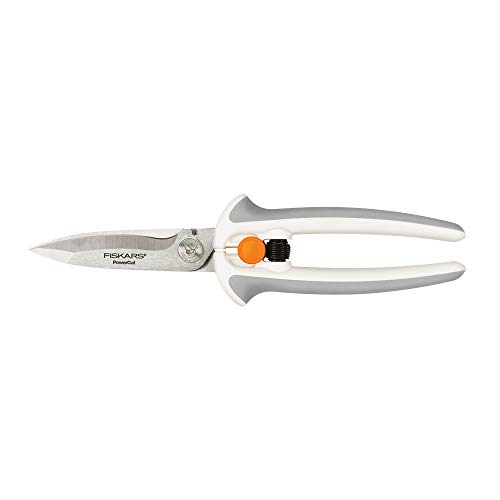 Fiskars Crafts Easy Action PowerCut Snips, 8, White/Gray von Fiskars