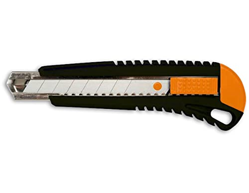Fiskars Cuttermesser mit Metallführung, 18 mm, Orange/Schwarz, 1003749 von Fiskars