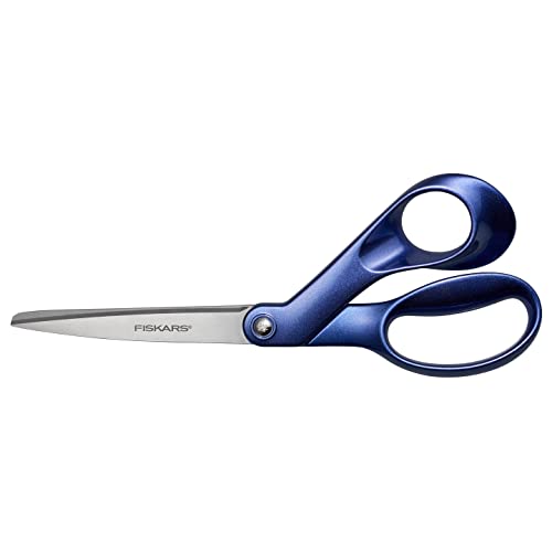 Fiskars Designer-Universalschere, Rechtshändig, Länge: 21 cm, Edelstahl-Klingen, Blue Expanse, Explore, 1066458 von Fiskars