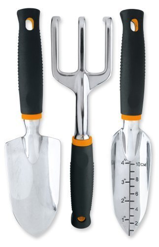 Fiskars Ergo Gartenwerkzeug-Set Recyclable Package schwarz/orange von Fiskars