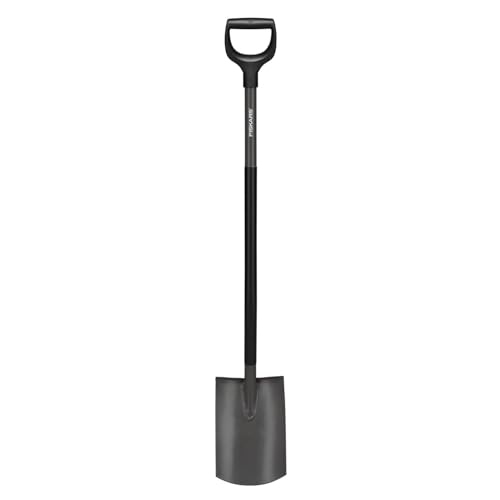 Fiskars Gärtnerspaten, Rund, Spaten für weiche, steinarme Böden, Länge: 125 cm, Hochwertiger Borstahl, Grau/Schwarz, Ergonomic, 1070640 Fiskars Gärtnerspaten, Rund, Spaten für weiche, steinarme Böden, Länge: 125 cm, Hochwertiger Borstahl, Grau/Schwarz, Ergonomic, 1070640 von Fiskars