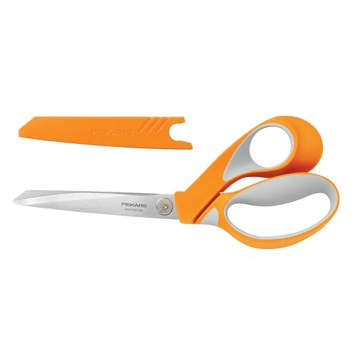 Fiskars Mehrzweckschere, Länge: 23 cm, Rostfreie Stahl-Klinge/Kunststoff-Griffe, Orange, RazorEdge, 1014578 von Fiskars