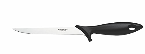 Fiskars Filetiermesser mit flexibler Klinge, Gesamtlänge: 30 cm, Edelstahl / PP-Kunststoff, Schwarz, Essential, 1023777 von Fiskars