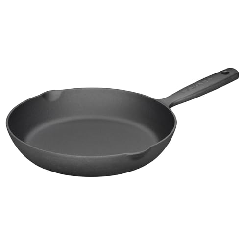 Fiskars Folken Gusseisen-Bratpfanne, 24 cm, Unbeschichtet, Pfanne für alle Herdarten, Grill und offenes Feuer, 1075700 von Fiskars