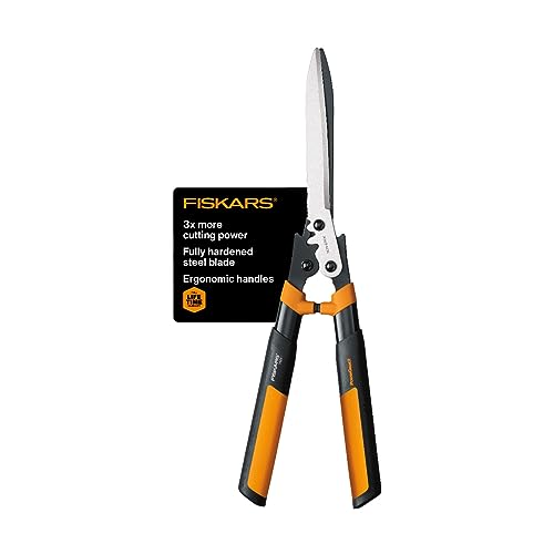 Fiskars Garden 392861-1002 Powergear2 Heckenschere, 58,4 cm, schwarz/orange von Fiskars