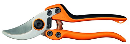 Fiskars Profi Bypass-Gartenschere für frische Äste und Zweige, Hochwertige Stahl-Klingen, Länge: 21 cm, Schwarz/Orange, PB-8 L, 1020203 von Fiskars