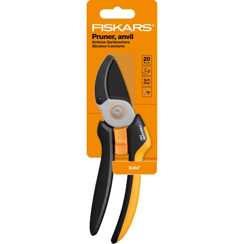 Fiskars Gartenschere Amboss 'Solid'  P361 , 20,1 cm Größe L von Fiskars