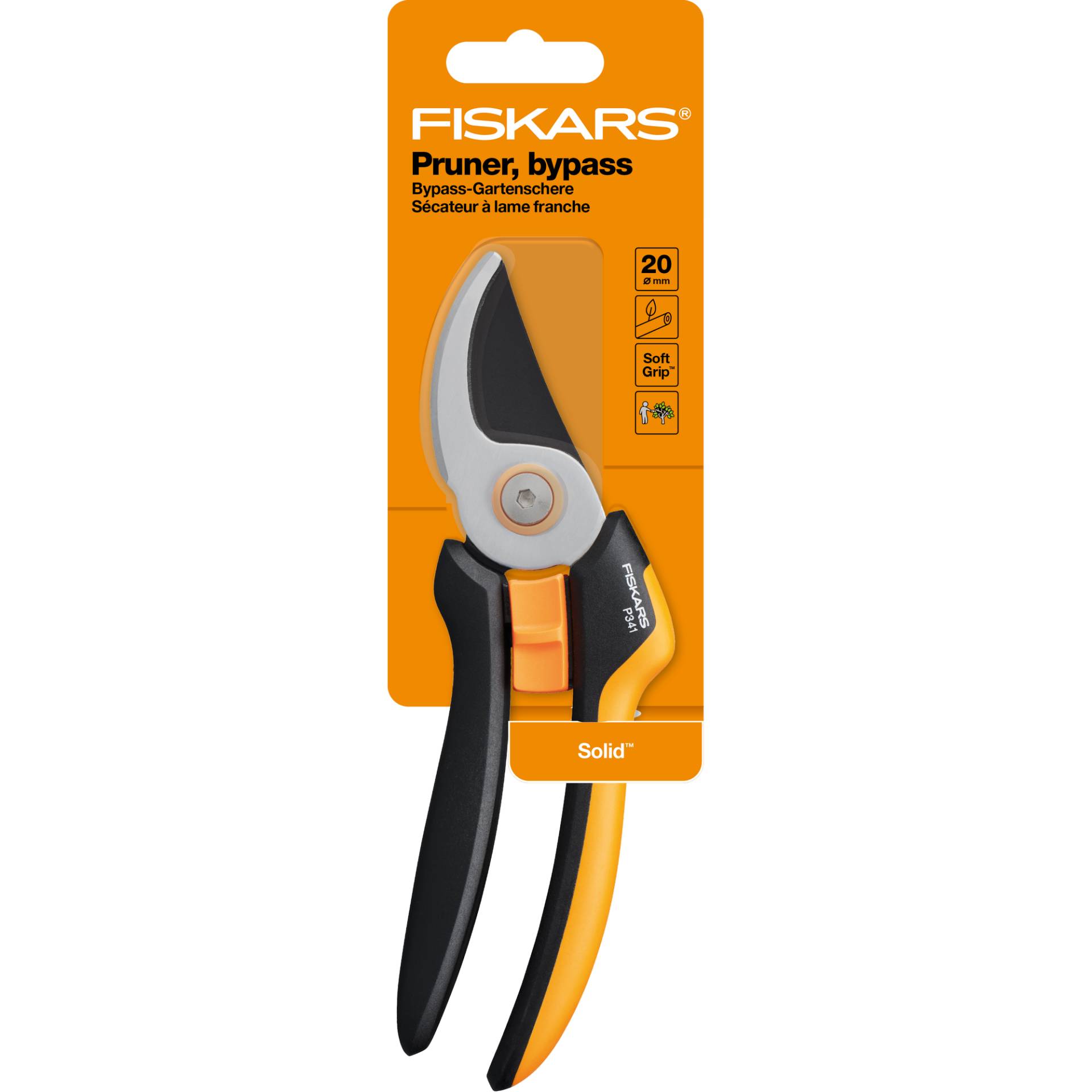 Fiskars Gartenschere Bypass 'Solid' P341, 20,5 cm Größe L Fiskars Gartenschere Bypass 'Solid' P341, 20,5 cm Größe L von Fiskars