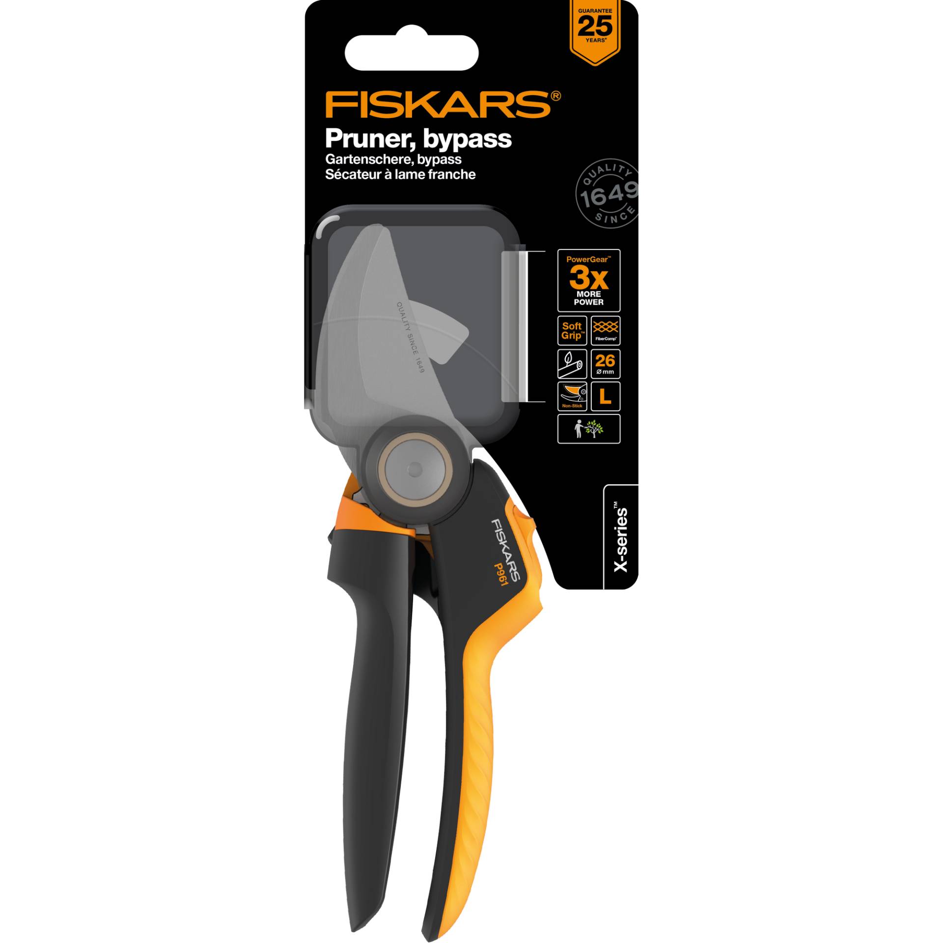 Fiskars Gartenschere Bypass 'X-Series' P961, 22,2 cm Fiskars Gartenschere Bypass 'X-Series' P961, 22,2 cm von Fiskars