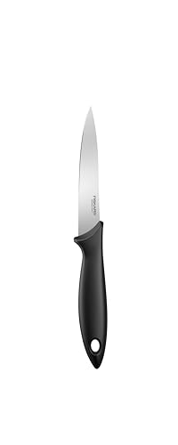 Fiskars Gemüsemesser, Essential, Gesamtlänge: 22 cm, Edelstahl / PP-Kunststoff, Schwarz, 1065568 von Fiskars