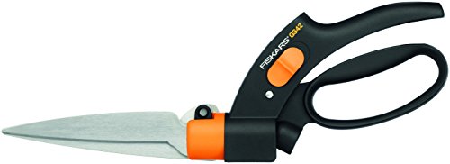 Fiskars Rasenkantenschere, Mit Servo-System, Handlich, Länge: 32 cm, Stahl-Klingen/Kunststoff-Griff, Schwarz / Orange / Grau, GS42, 1000589 von Fiskars