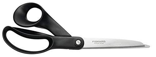 Fiskars Hardware-Schere mit Drahtschneidekerbe, Länge: 25 cm, Rostfreie Stahl-Klinge/Kunststoff-Griffe, Schwarz, 1020478 von Fiskars