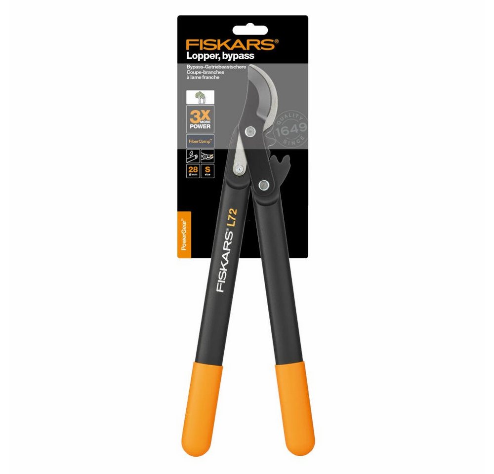 Fiskars Haushaltsschere PowerGear II L72 Schwarz Orange 46 cm 1001555 von Fiskars