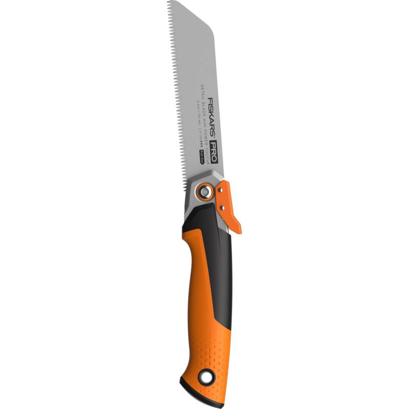 Fiskars Klappbare Zugsäge Pro 19 TPI Power Tooth 15 cm Orange-Schwarz von Fiskars