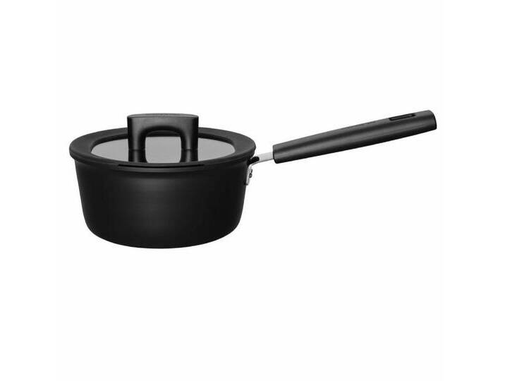 Fiskars Kochtopf Hard Face Schwarz 1.8 L Ø 18 cm, Aluminium, schwarz von Fiskars