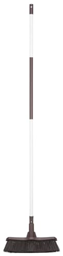 Fiskars Light Besen, Terrassenbesen für glatte Oberflächen, Mit Soft-Griff, Länge: 1,6 m, Light, Weiß/Schwarz, 1025927 von Fiskars