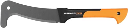 Fiskars Machete, Länge: 50,5 cm, Antihaftbeschichtet, Gehärtete Stahlklinge/Glasfaserverstärkter Kunststoffgriff, Inklusive Schutzhülle, Schwarz/Orange, WoodXpert, XA3, 1003609 von Fiskars