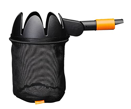 Fiskars Obstpflücker für Fiskars QuikFit Stiele, Werkzeugkopf, Länge: 32 cm, Glasfaserverstärkter Kunststoff/Baumwolle, Schwarz/Orange, QuikFit, 1000693 von Fiskars