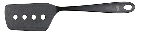 Fiskars Pfannenwender mit scharfen Kanten und asymmetrischem Kopf, Essential, Kunststoff, Länge: 29 cm, Schwarz, 1065595 von Fiskars