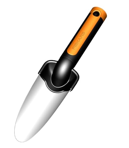Fiskars Pflanzkelle, Länge 27 cm, Rostfreie Stahl-Kelle, Schwarz/Orange, Premium, 1000727 Fiskars Pflanzkelle, Länge 27 cm, Rostfreie Stahl-Kelle, Schwarz/Orange, Premium, 1000727 von Fiskars