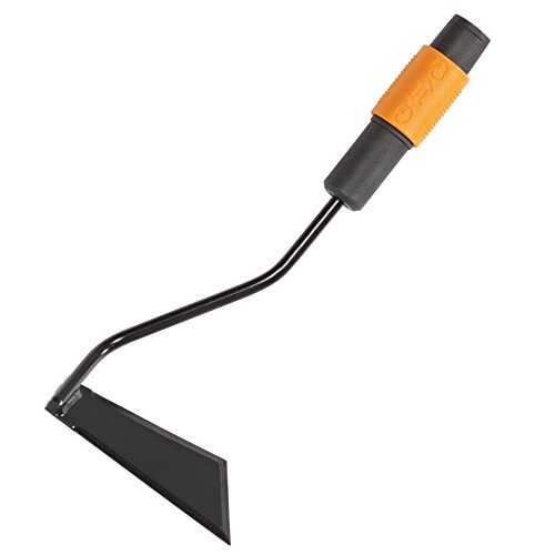 Fiskars Schuffel, Gerätekopf, Breite: 13 cm, Stahl, Schwarz/Orange, QuikFit, 1000682 von Fiskars