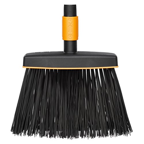 Fiskars Kehrbesen, Besenkopf, Breite: 26 cm, Kunststoff-Borsten, Schwarz/Orange, QuikFit, 1001415 Fiskars Kehrbesen, Besenkopf, Breite: 26 cm, Kunststoff-Borsten, Schwarz/Orange, QuikFit, 1001415 von Fiskars