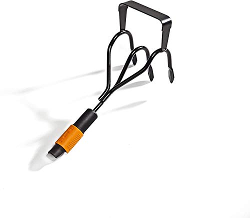 Fiskars Krümmerjäter, Zwei Geräte in einem: Krümmer & Jäter, Gerätekopf, Schwarz/Orange, QuikFit, 1000681 von Fiskars