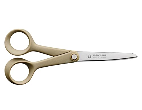 Fiskars ReNew Universalschere, Länge: 17 cm, Recycelter Edelstahl/Kunststoff, Aus 100% wiederverwertbaren Materialien, 1062545 von Fiskars