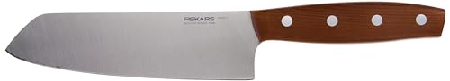 Fiskars Santoku-Messer, Gesamtlänge: 28 cm, Qualitätsstahl/Holz, Braun, Norr, 1016474 Fiskars Santoku-Messer, Gesamtlänge: 28 cm, Qualitätsstahl/Holz, Braun, Norr, 1016474 von Fiskars
