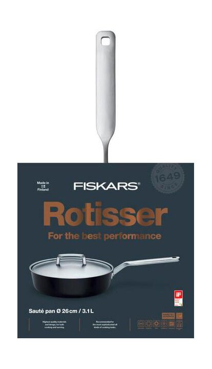 Fiskars Sautierpfanne 26 cm m. Deckel Rotisser von Fiskars