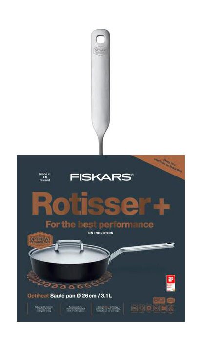 Fiskars Sautierpfanne 26 cm m. Deckel Rotisser von Fiskars