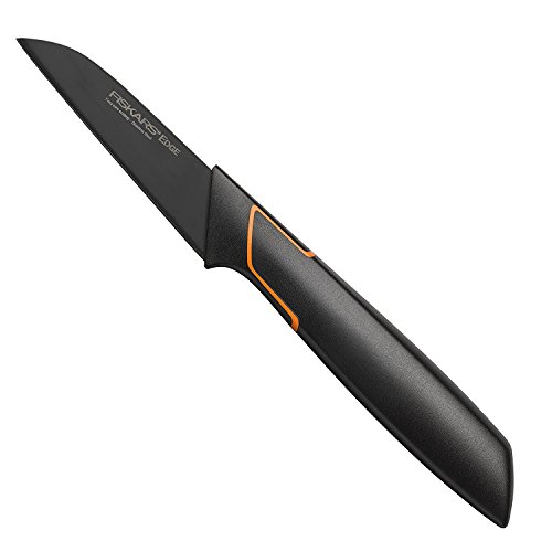 Fiskars Schälmesser, Modernes Design, Gerade Klinge, Gesamtlänge: 20 cm, Qualitätsstahl/Kunststoff, Edge, 1003091 von Fiskars