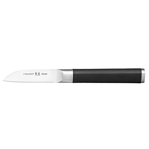 Fiskars Schälmesser, Sensei, Gesamtlänge: 18,2 cm, Rostfreier Stahl mit hohem Kohlenstoffgehalt/Kunststoff, 1024273 von Fiskars