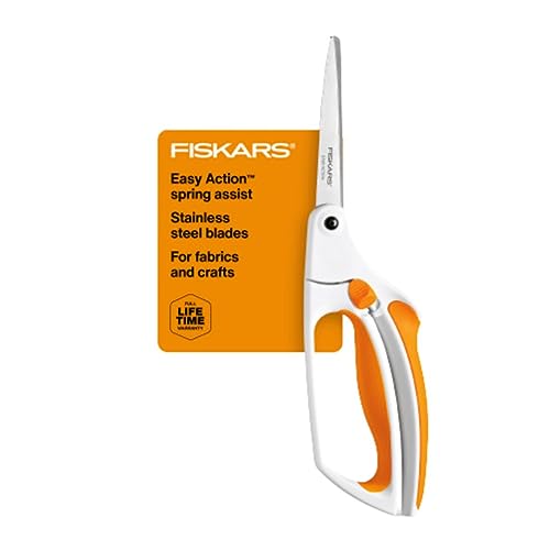 Fiskars Softgrip Allzweckschere, Länge 26 cm, Rostfreie Stahl-Klinge/Kunststoff-Griffe, Schwarz/Grau, Easy Action, 1003873 von Fiskars