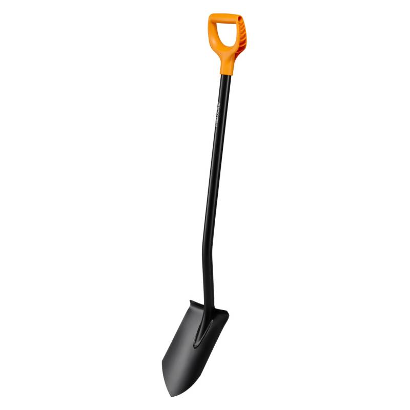 Fiskars Solid Gärtnerspaten 10,5 x 18 x 116 cm mit spitzer Schaufelkante aus hochwertigem Stahl/Kunststoff von Fiskars