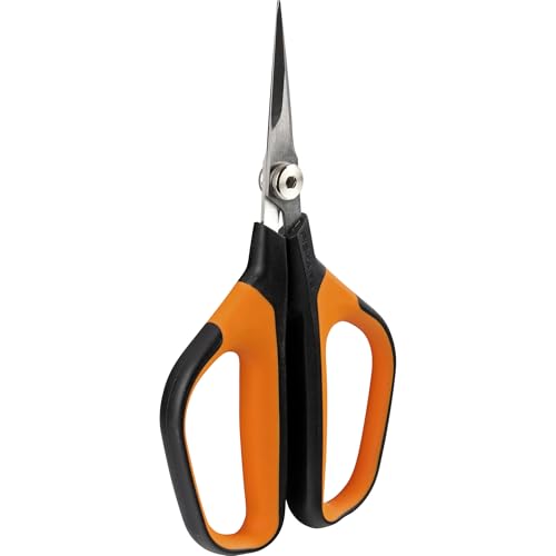 Fiskars Universalgartenschere SP15, Länge: 23,8 cm, Hochwertige Stahlklingen/Kunststoff Griff, Schwarz/Orange, Solid, 1051602 von Fiskars