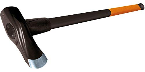 Fiskars Spalthammer (geschmiedet), 2 in 1: Axt und Hammer, Gewicht: 3,68 kg, Gehärtete Stahl-Klinge/Glasfaserverstärkter Kunststoff-Griff, Schwarz/Orange, X37, 1001704 von Fiskars