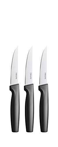 Fiskars Steakmesser-Set, 3-teilig, Functional Form, Edelstahl/Kunststoff, Schwarz, 1057564 von Fiskars